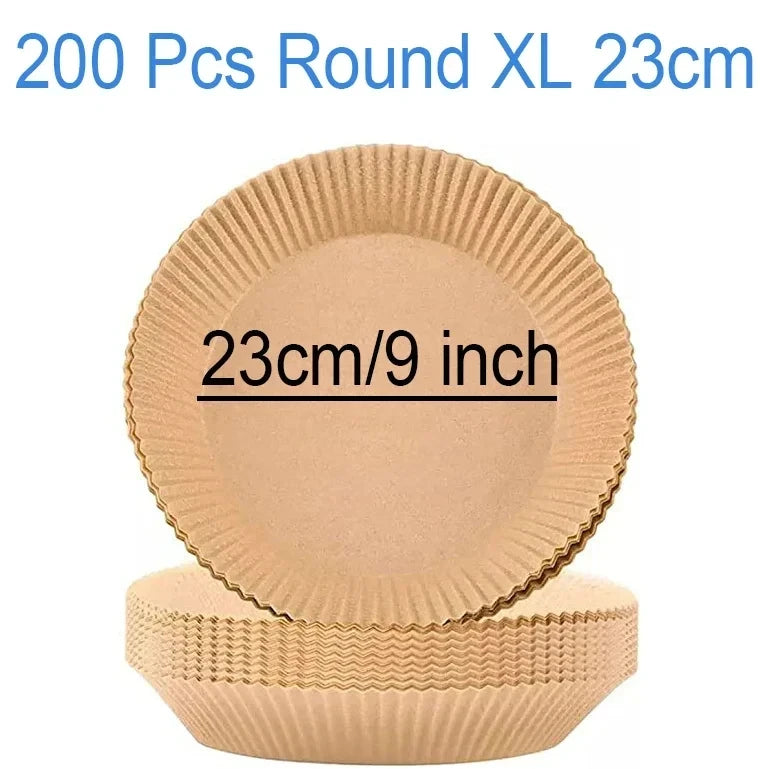 Air Fryer Parchment Paper Liners – Round & Square Disposable Baking Sheets