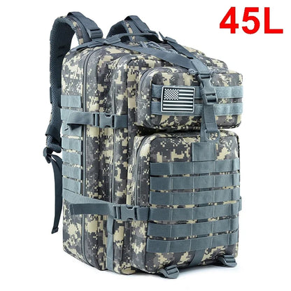 Tactical Backpack 30L/50L MOLLE Military Assault Pack Hiking Outdoor Bag