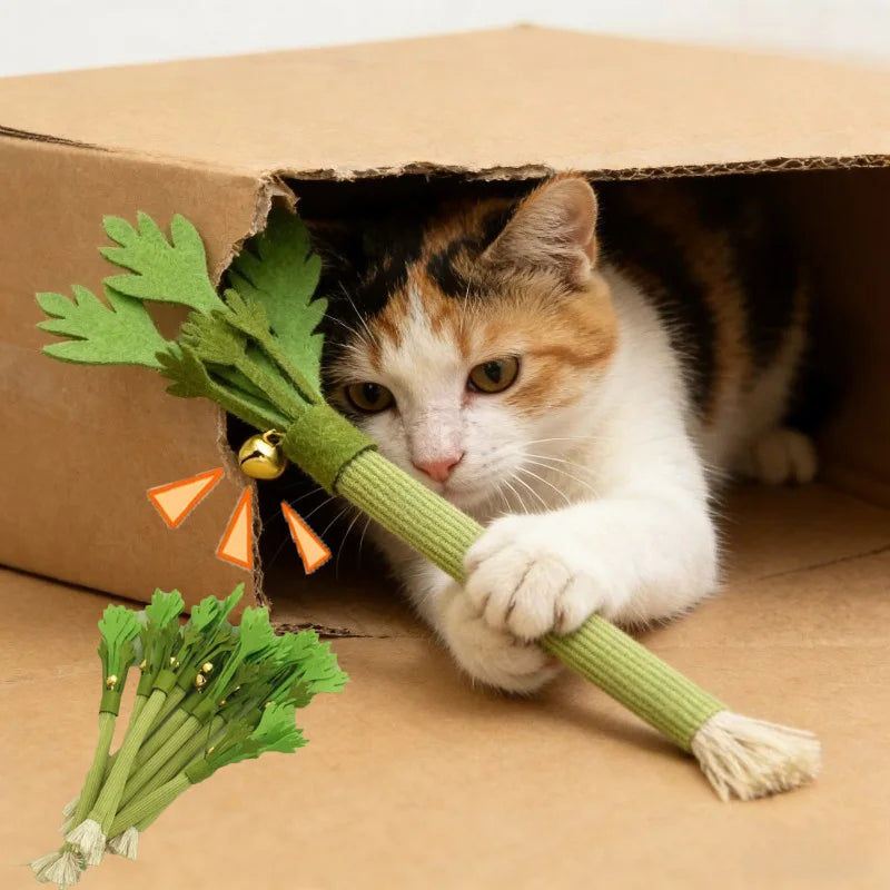 Cat Chew Toy – Catnip Molar Stick for Teeth Cleaning & Interactive Play