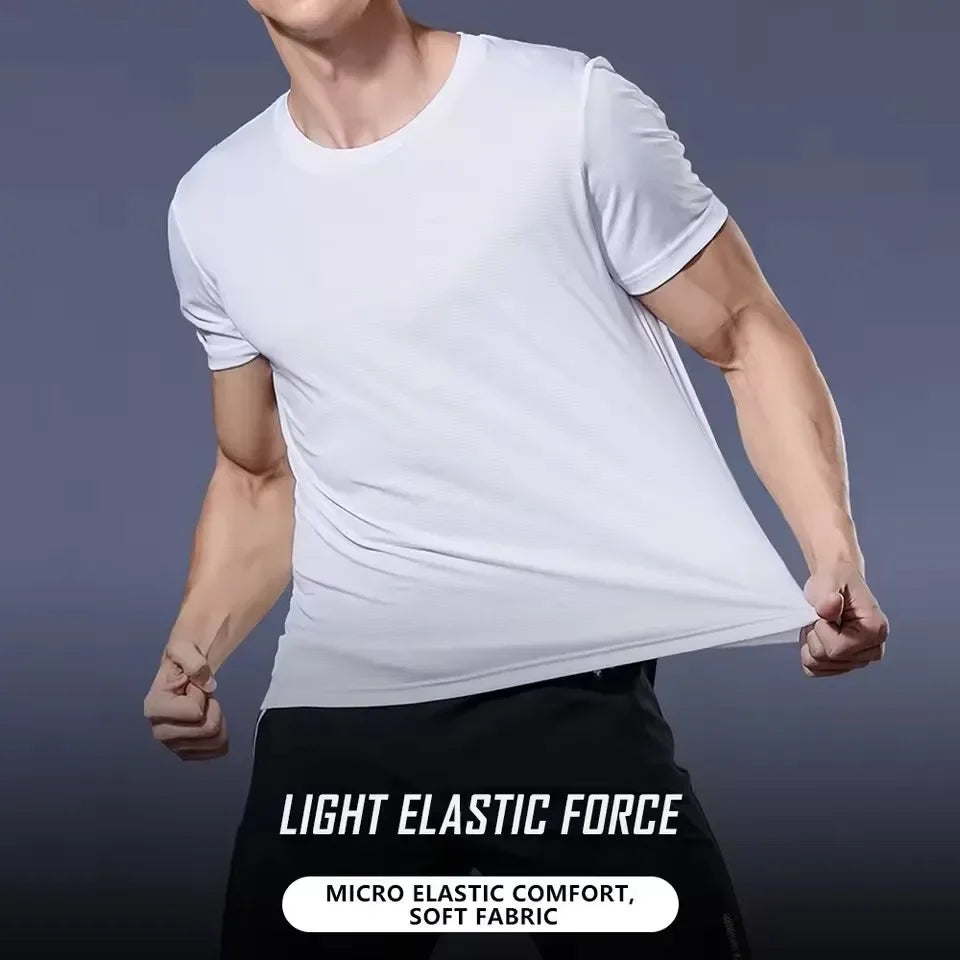 Quick-Dry Men's Sports Shirt - Short-Sleeved Running T-Shirt