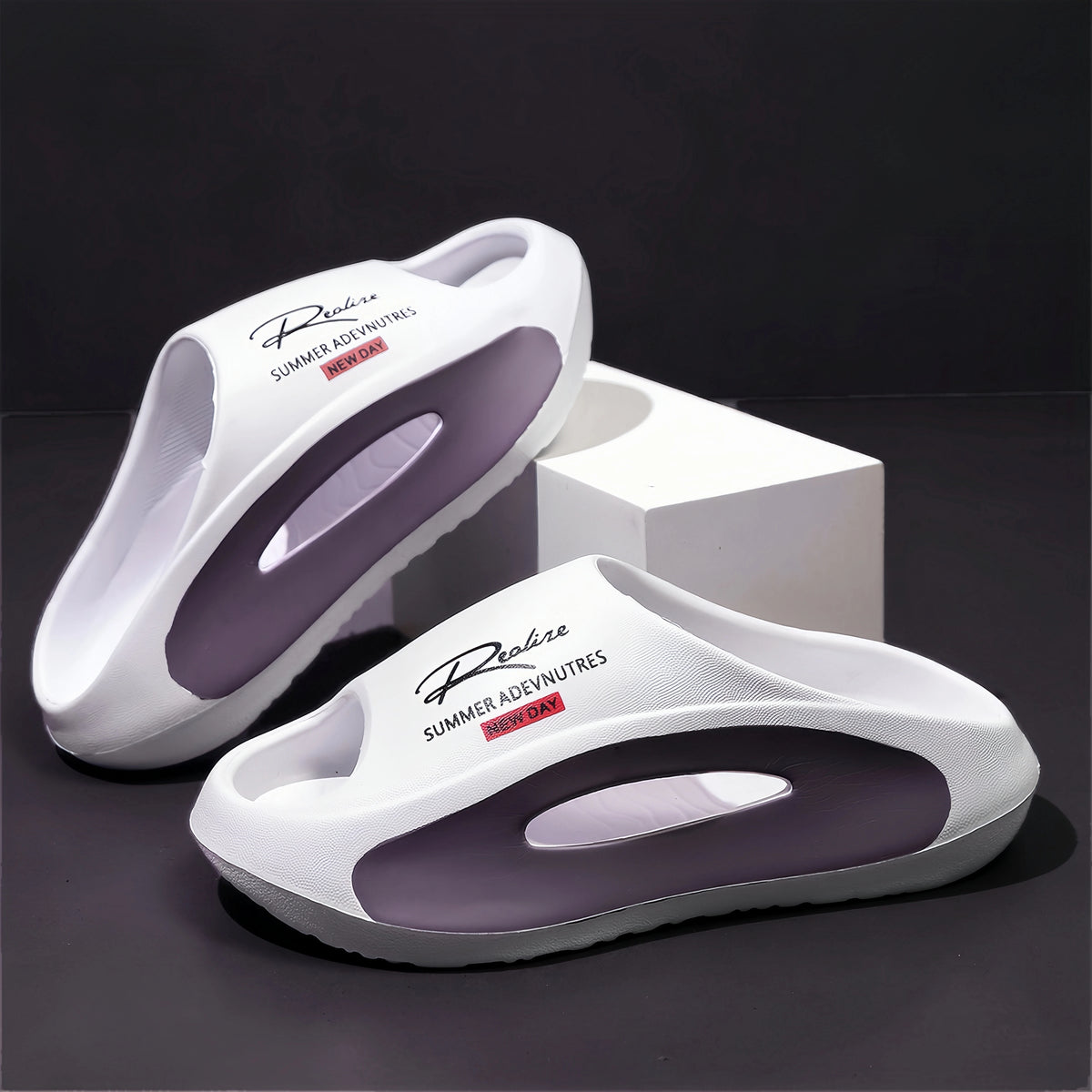 EVA Slide Sandals – Futuristic Cutout Design for Men & Women