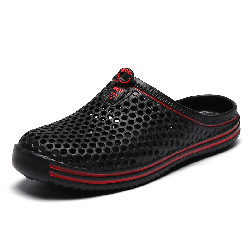 Hollow-Out Beach Clogs – Lightweight Unisex Non-Slip Sandals