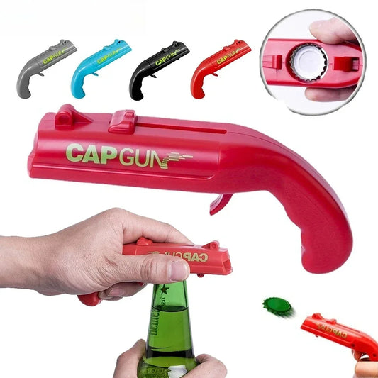 Cap Gun Bottle Opener – Fun Beer Cap Launcher