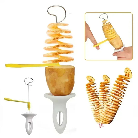 Spiral Potato Cutter Tower Maker Kit with Skewers