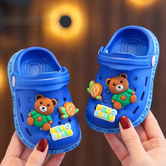 Kids Cartoon Clog Sandals – Cute Non-Slip Closed-Toe Shoes