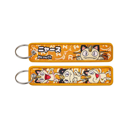 Anime Elf Monster Embroidery Keychain – Bag & Backpack Charm