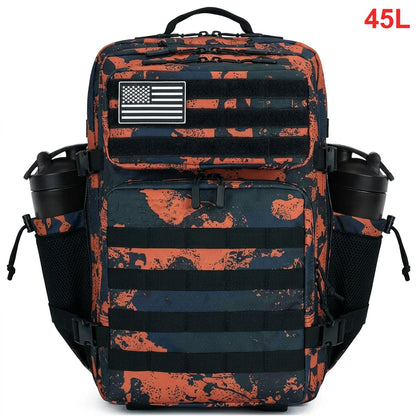 45L Tactical Backpack – Waterproof MOLLE Gym & Hiking Bag