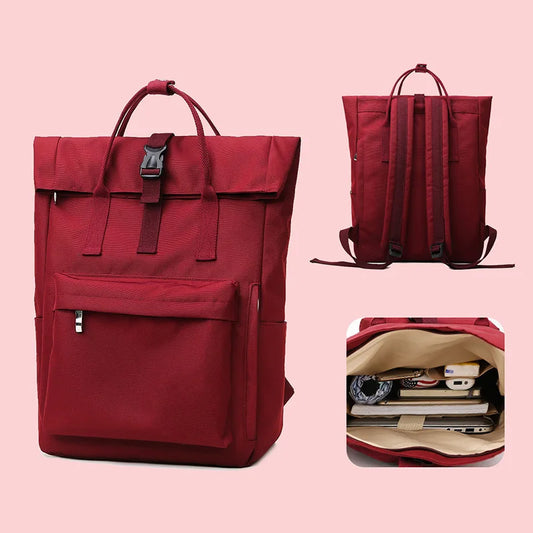 Large Capacity College Backpack with Laptop Sleeve for Women