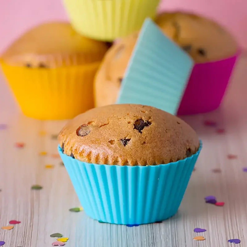 Silicone Cupcake Molds – Reusable Muffin Baking Cups