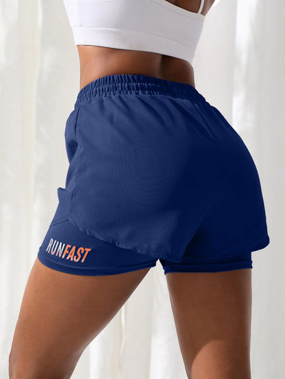 2-in-1 Running Shorts Women – High Waist with Built-In Liner