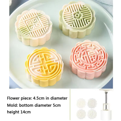 Mooncake Mold Hand Press – DIY Pastry & Mung Bean Cake Stamp