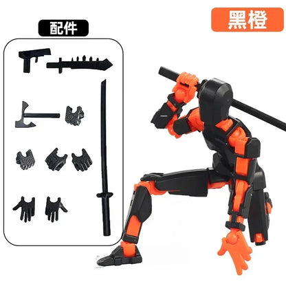 3D Printed Multi-Jointed Robot Action Figure – Full Articulation with Accessories