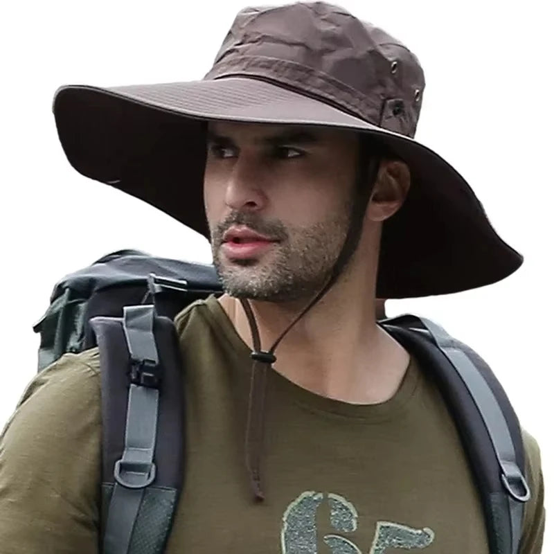 UV Protection Wide Brim Sun Hat for Men