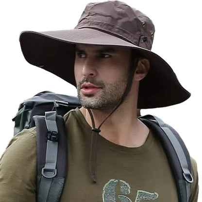 UV Protection Wide Brim Sun Hat for Men