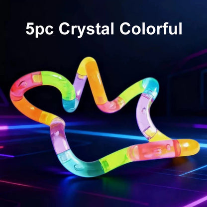 Crystal Twist Fidget Toy – Deformable Rope Stress Relief (1/3/5 Pack)