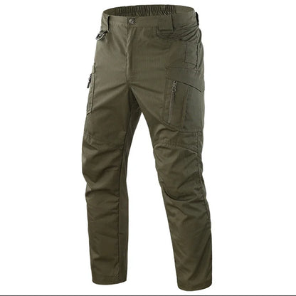 Men's Multi-Pocket Cargo Pants – Waterproof Tactical Trousers