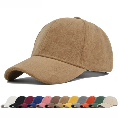 Unisex Adjustable Baseball Cap – Solid Retro Snapback Hat for Men & Women