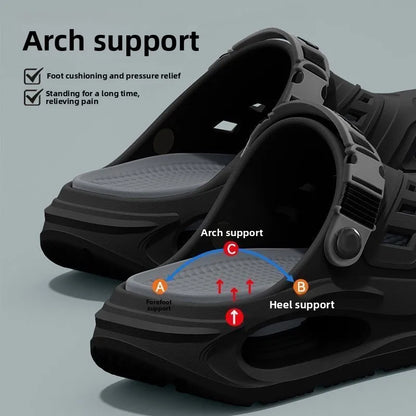 Arch Support Clogs – Thick Sole Ventilated Garden Shoes for Men & Women