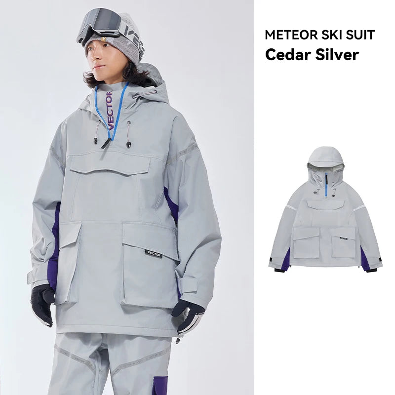 Vector Meteor Ski Jacket – Waterproof Hooded Snow Suit for Men & Women