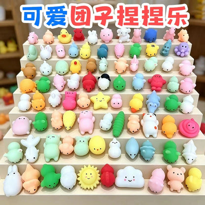 Kawaii Mochi Squishy Animal Toys – Stress Relief Party Favors