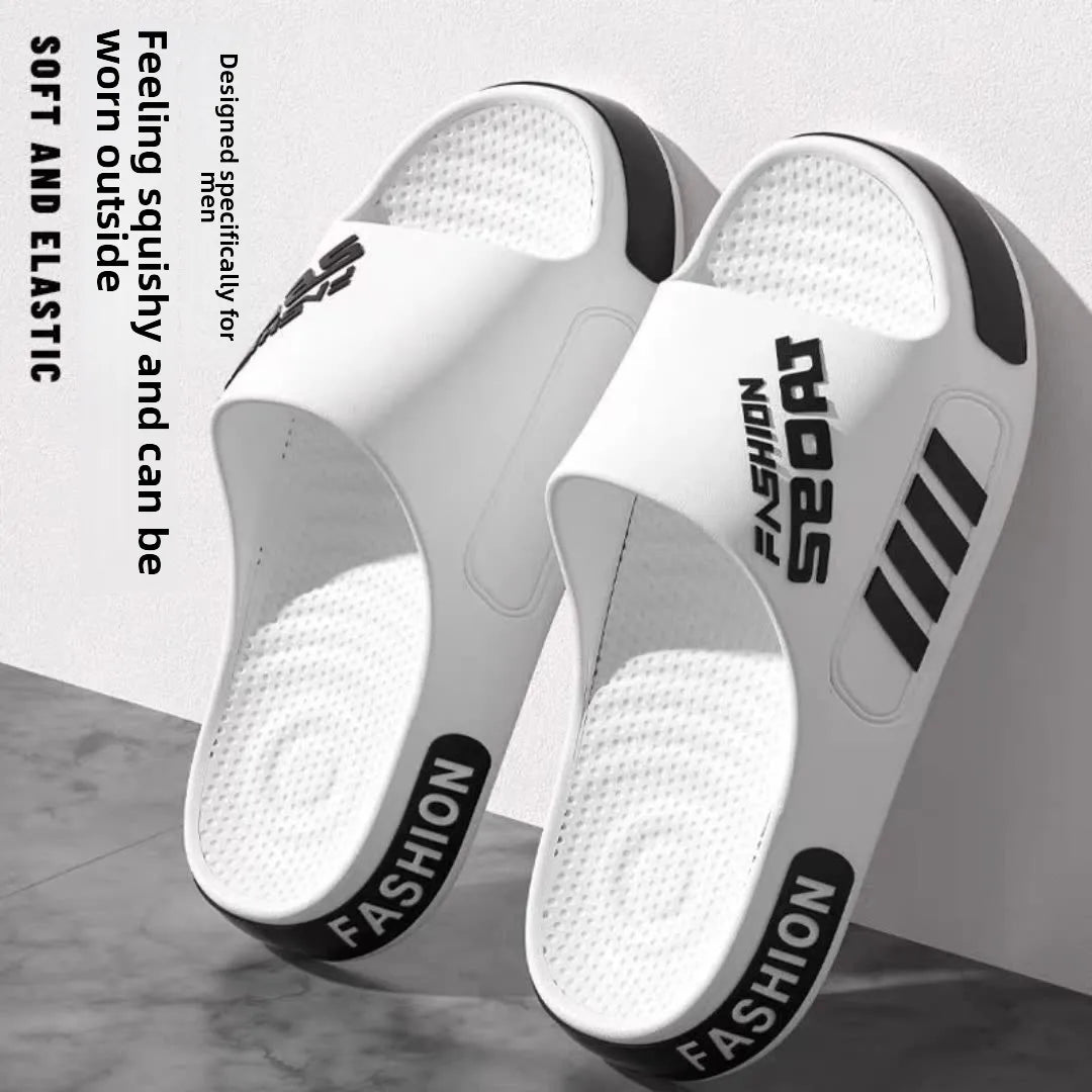 Men's Sport Fashion Slide Slippers – Non-Slip Indoor & Outdoor