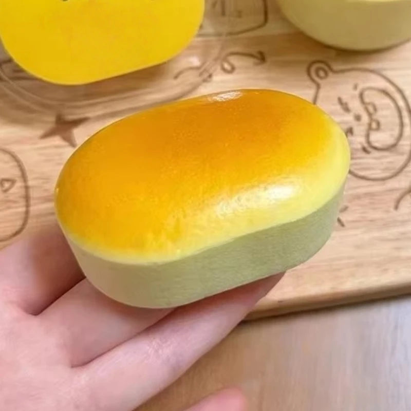 Squishy Cheese Cake Toy – Slow Rising Stress Relief Decompression Squeeze Ball