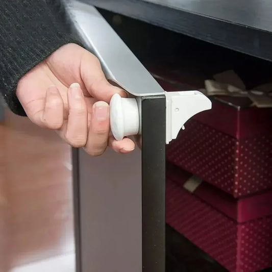 Magnetic Cabinet Locks Baby Proofing Set – Invisible Drawer Latches