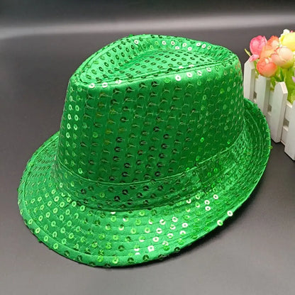 Sequin Jazz Fedora Hat – Shiny Party & Performance Cap