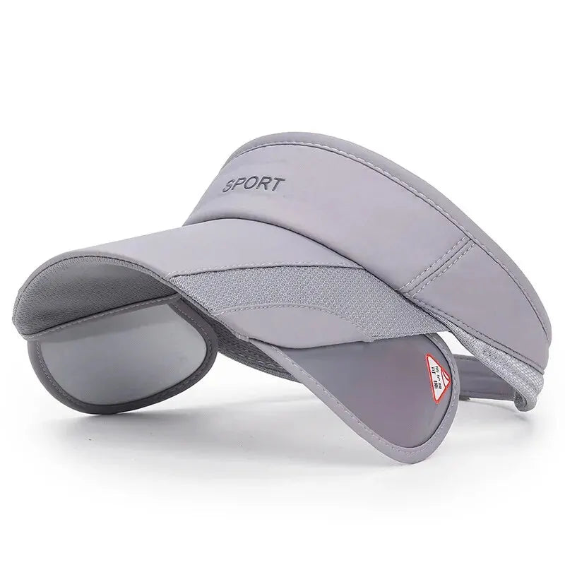 Sun Visor Cap with Retractable UV Shield – Sport Outdoor Hat