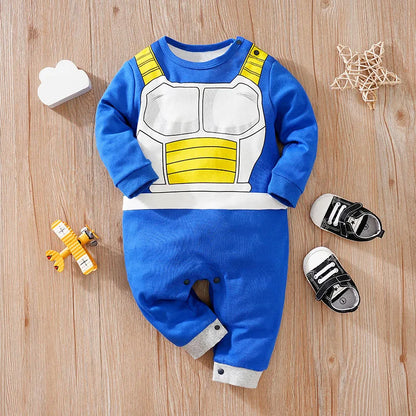 Baby Anime Costume Romper Long Sleeve Cotton Bodysuit