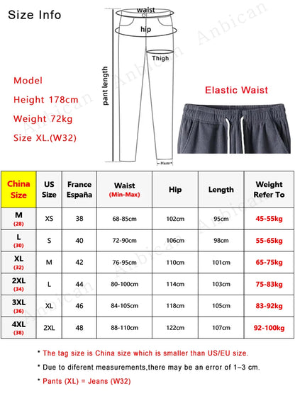 Men's Fleece-Lined Corduroy Sweatpants – Warm Straight Leg Track Pants