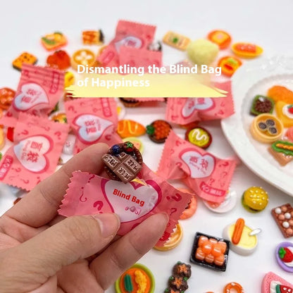 Mini Resin Food Charms Blind Bag – Random Assorted Flatbacks for DIY Crafts
