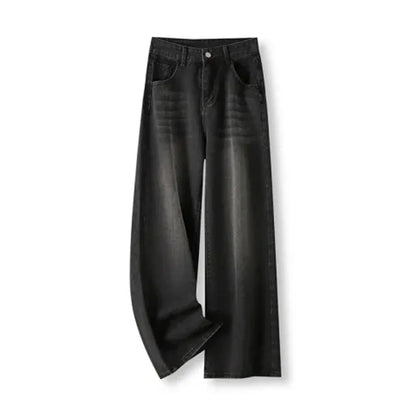 High-Waisted Wide-Leg Jeans for Women – Loose Straight Denim