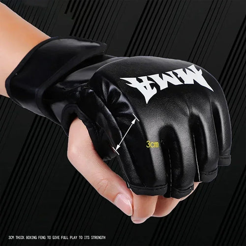 MMA Gloves – Half Finger Boxing Training Gloves for Adults