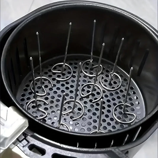 Air Fryer Skewer Rack – Vertical Grill Skewers for Oven & Air Fryer (10-Pack)