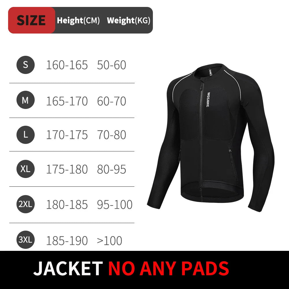 WOSAWE Men's Motorcycle Jacket – Lightweight Motorbike Riding Coat
