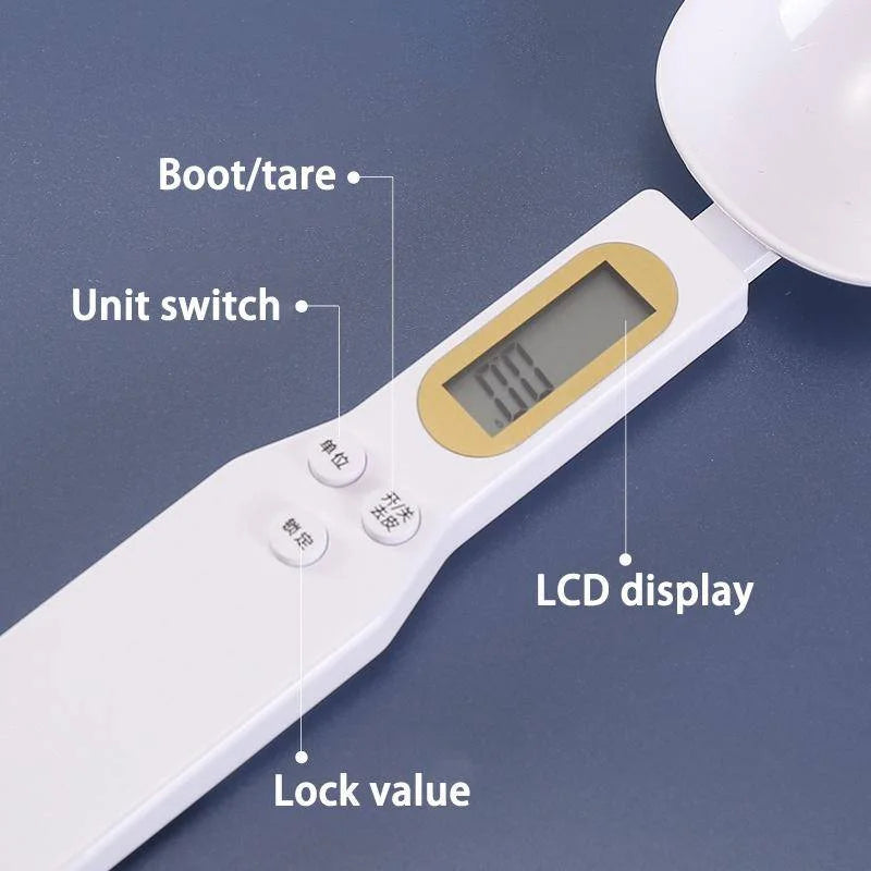 Digital Measuring Spoon Scale – 500g/0.1g LCD Kitchen Scale