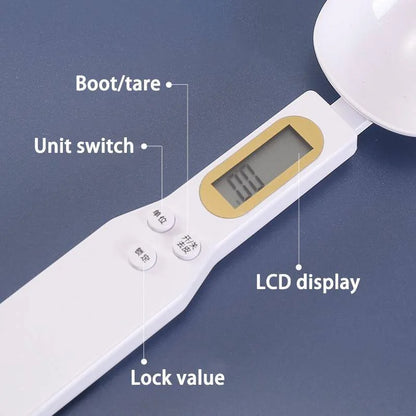 Digital Measuring Spoon Scale – 500g/0.1g LCD Kitchen Scale