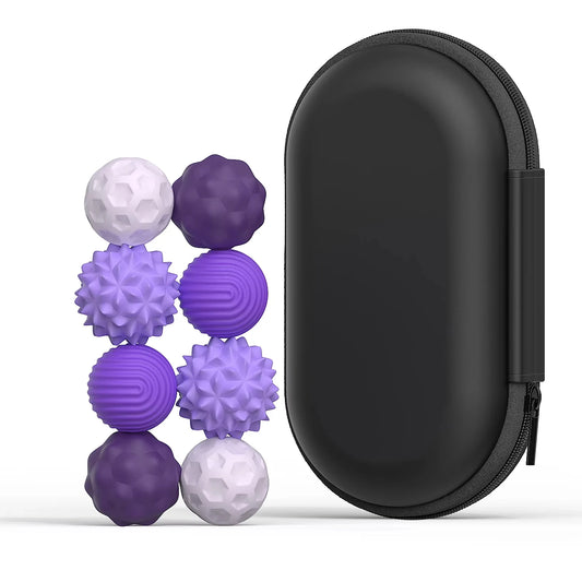 Magnetic Sensory Balls – Stress Relief Fidget Toy Set with Case