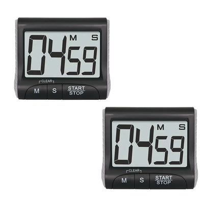 Digital Kitchen Timer with Loud Alarm & Magnetic Back – Cooking, Study & Classroom
