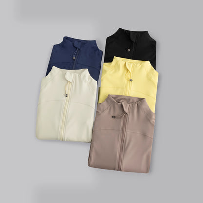 Women's Full-Zip Yoga Jacket with Thumbholes