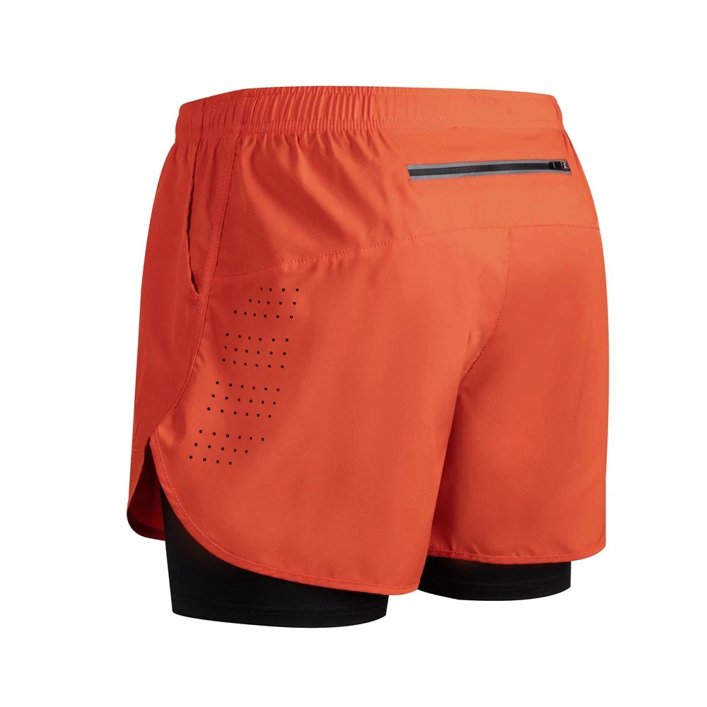 Men's Reflective Running Shorts – Double-Layer Quick-Dry Training Shorts
