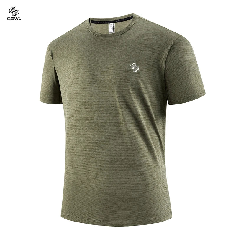 Men's Quick-Dry Athletic T-Shirt – Loose Fit Running & Fitness Tee