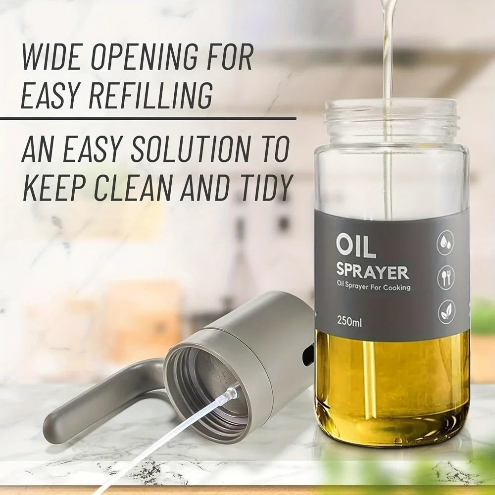 Oil Sprayer for Cooking – 250ml Borosilicate Glass Mister