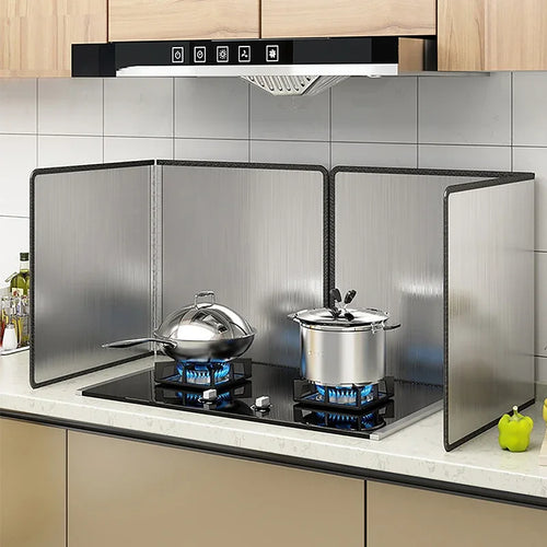 Oil Splatter Guard – Stainless Steel Grease Splash Screen for Stovetop