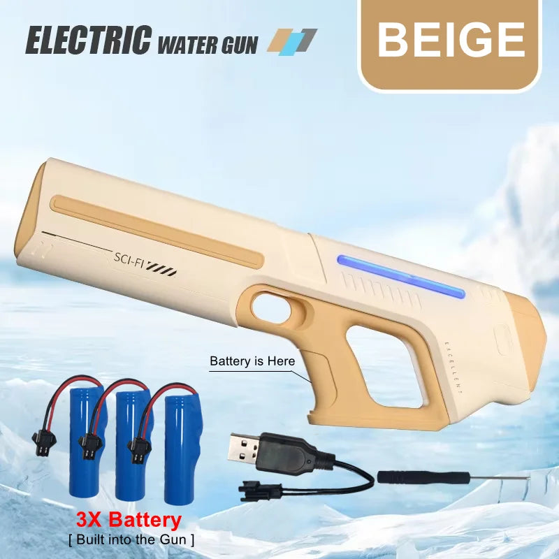Electric Water Gun for Adults – Powerful Automatic Squirt Blaster