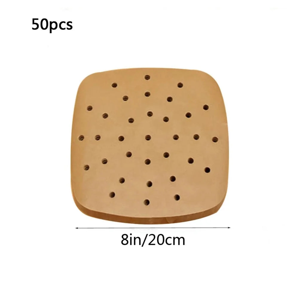 Air Fryer Parchment Paper Liners – Non-Stick Disposable Steamer Sheets