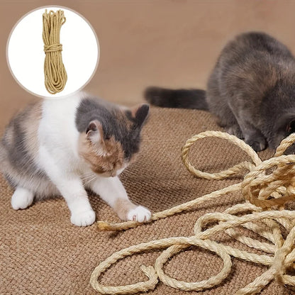 Natural Sisal Rope for Cat Scratching Post – DIY Furniture Protector