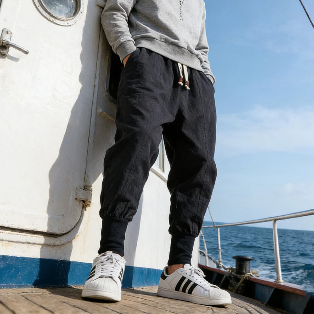 Men's Cotton Jogger Sweatpants – Straight Leg