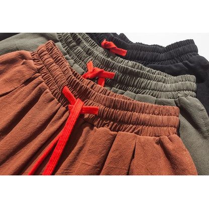 Men's Oversized Harem Pants – Loose Cotton Linen Joggers